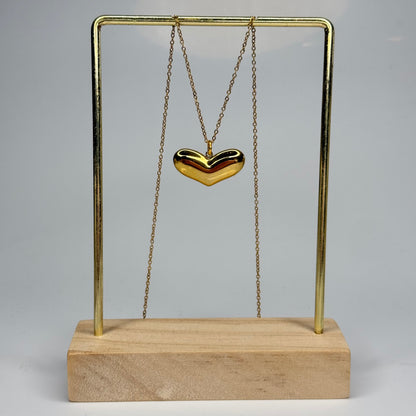 Puffy Heart Pendant – Gold Plated - DEAL OF THE DAY