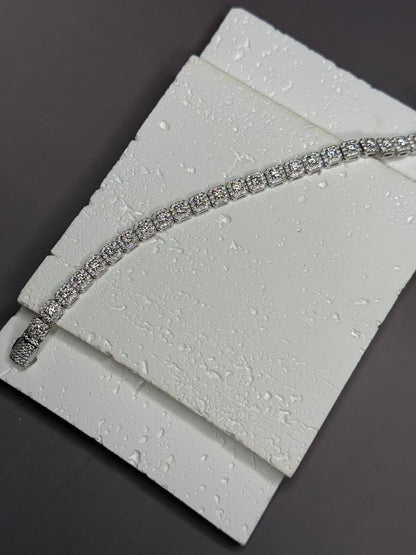 VVS1 Moissanite 6mm Halo Tennis Bracelet - DEAL OF THE DAY