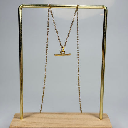 Straight Bar Pendant – Gold Plated - DEAL OF THE DAY