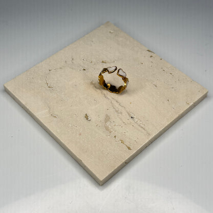 Pearl Heart Band - Gold Plated - DEAL OF THE DAY