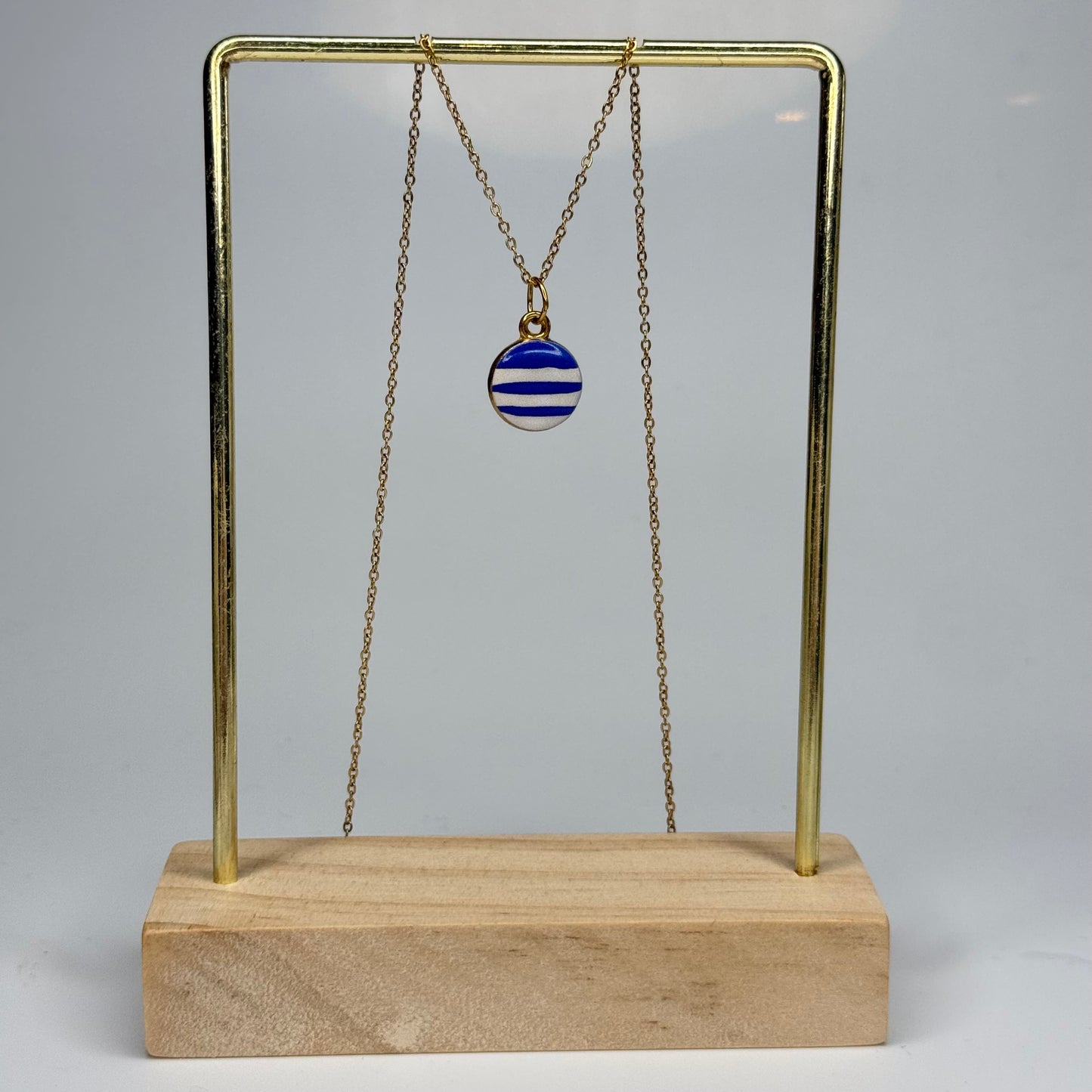 Gemstone Lollipop Pendant – Gold Plated - DEAL OF THE DAY