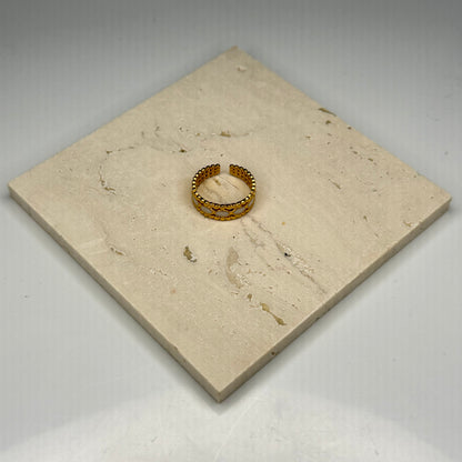 Pearl Loop Ring - Gold Plated - DEAL OF THE DAY