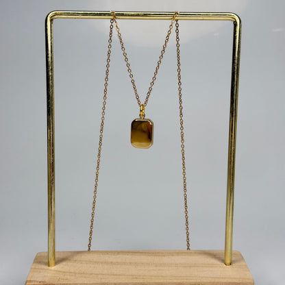 Polished Bar Pendant – Gold Plated - DEAL OF THE DAY