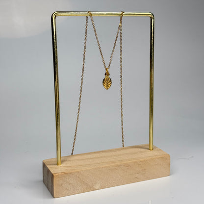 Golden Leaf Pendant – Gold Plated - DEAL OF THE DAY