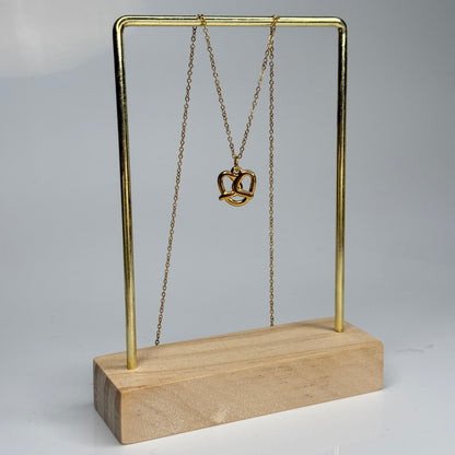 Pretzel Pendant – Gold Plated - DEAL OF THE DAY