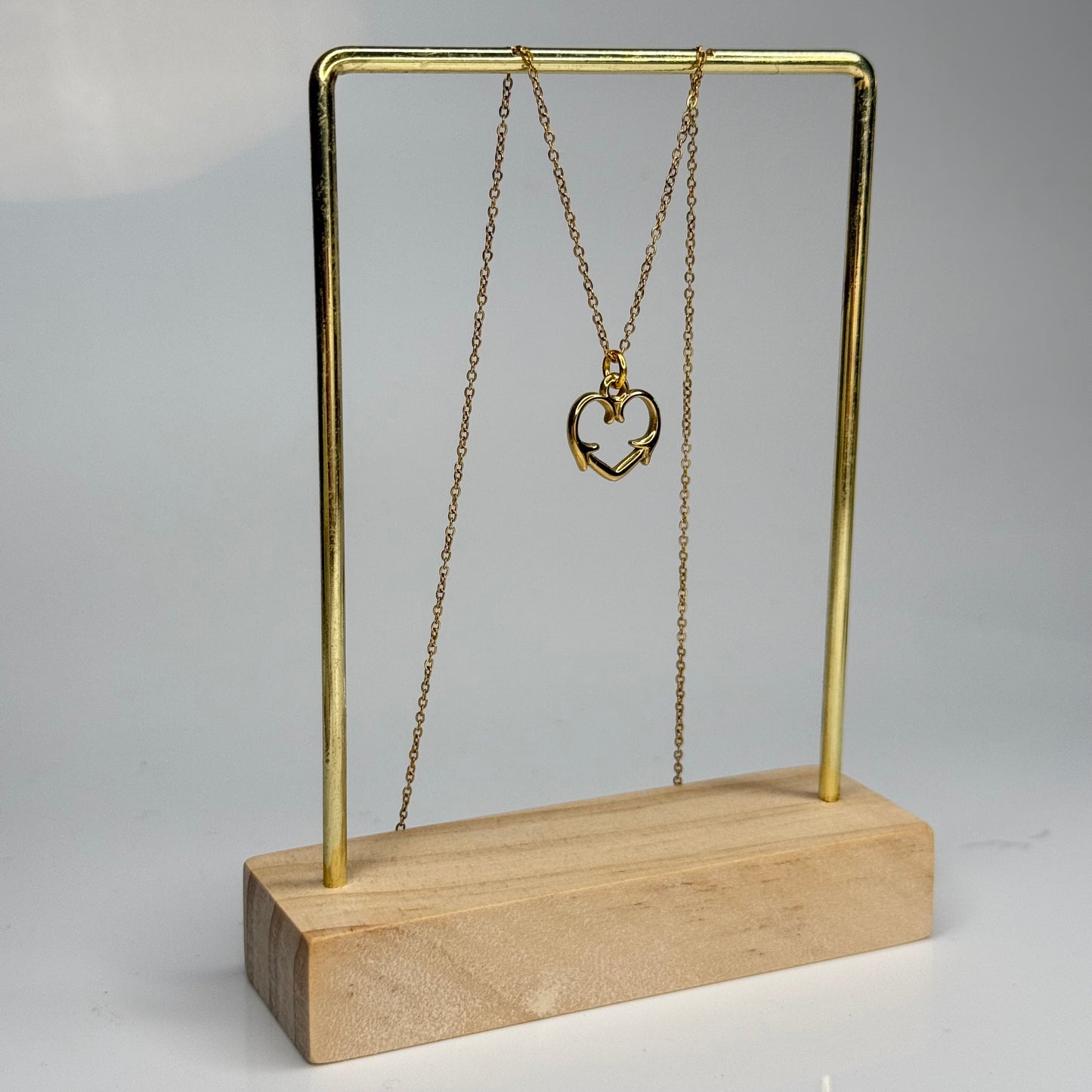 Antler Heart Pendant – Gold Plated - DEAL OF THE DAY