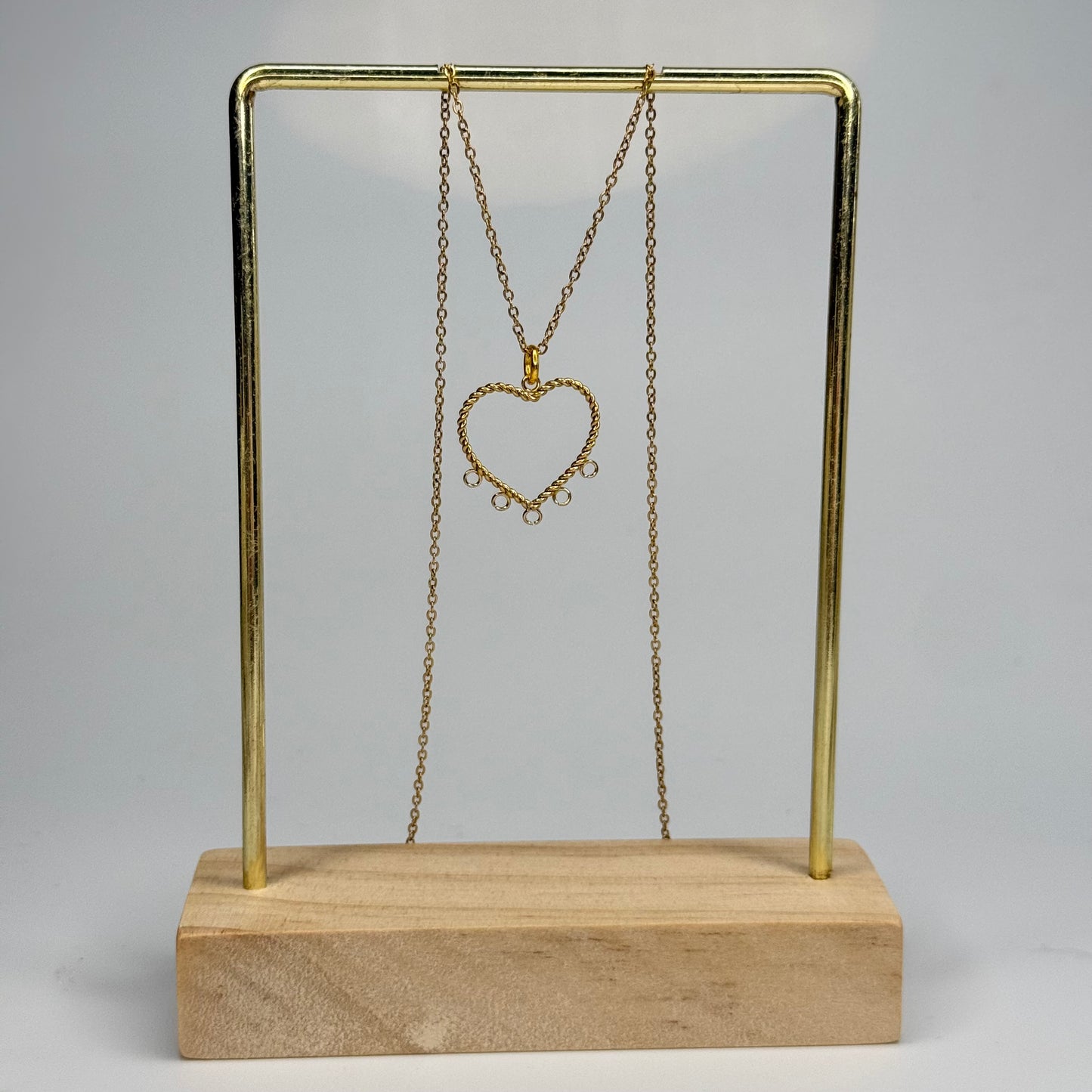 Dangle Heart Pendant – Gold Plated - DEAL OF THE DAY