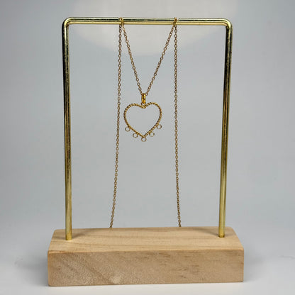 Dangle Heart Pendant – Gold Plated - DEAL OF THE DAY
