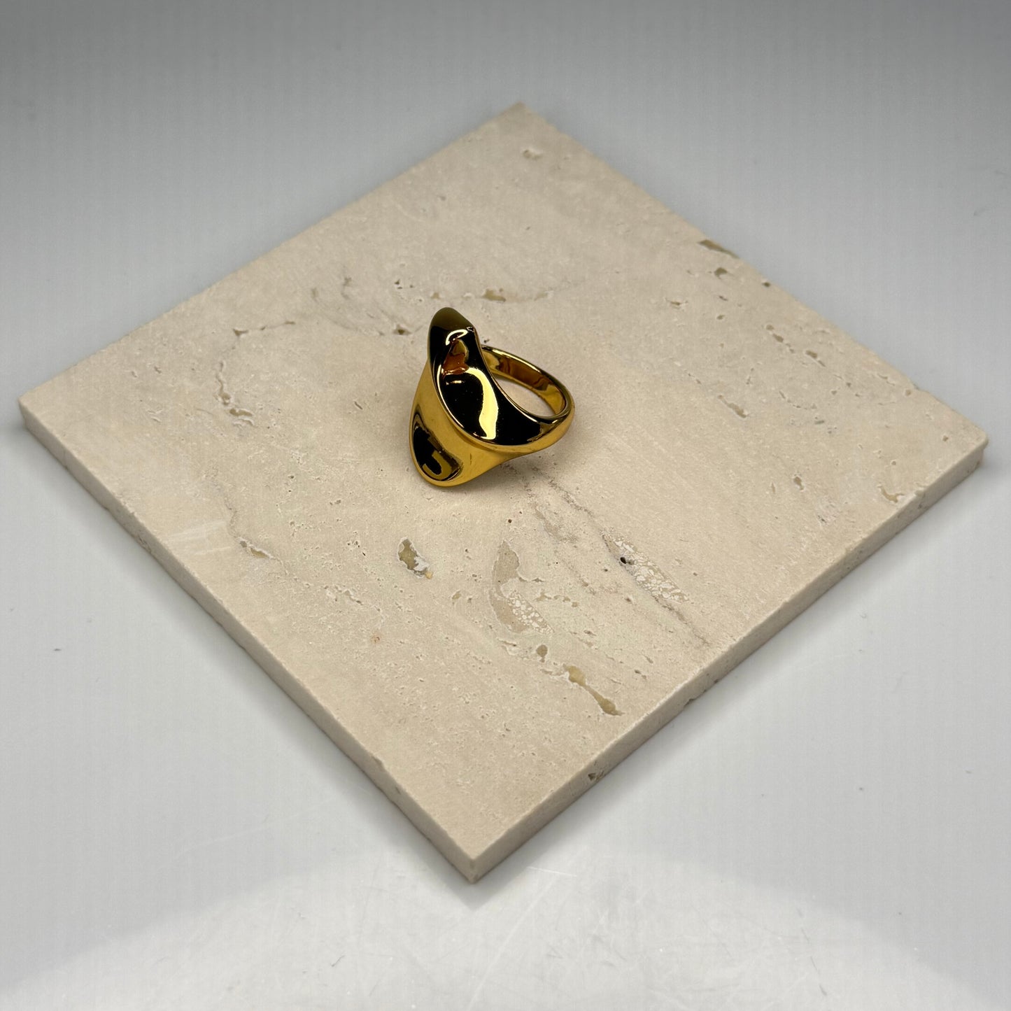 Warped Dome Ring – Gold Plated - DEAL OF THE DAY