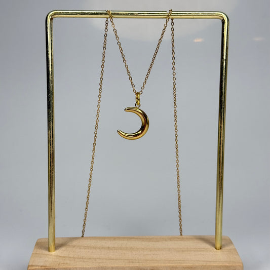 Moonlight Curve Pendant – Gold Plated - DEAL OF THE DAY