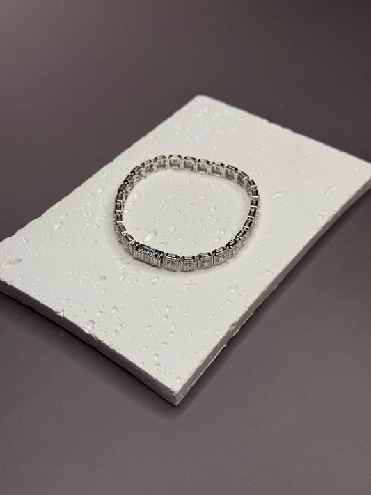 VVS1 Moissanite 6mm Halo Tennis Bracelet - DEAL OF THE DAY