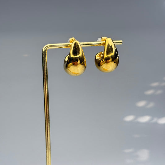 Molten Teardrop Studs Earrings – Gold Plated - DEAL OF THE DAY