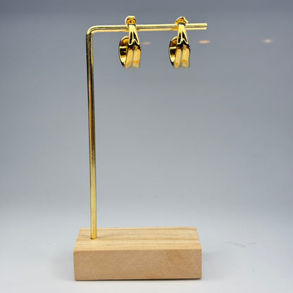 Dual Band Hoop Earrings – Gold Plated - DEAL OF THE DAY