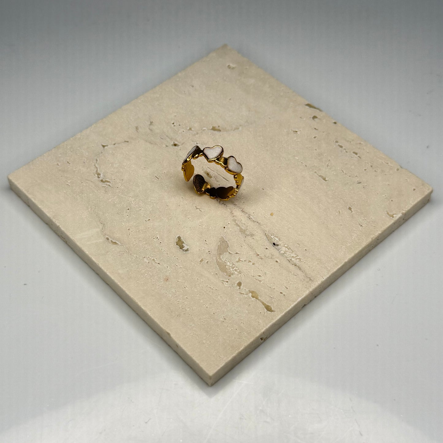 Pearl Heart Band - Gold Plated - DEAL OF THE DAY