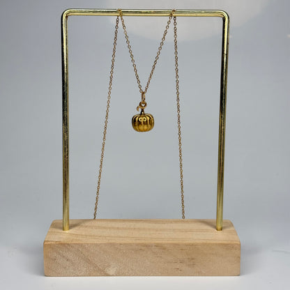 Chunky Pumpkin Pendant – Gold Plated - DEAL OF THE DAY