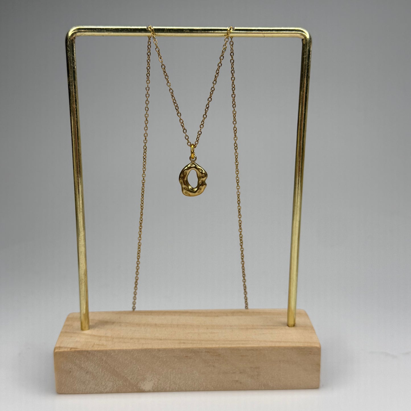 Wavy Circle Pendant – Gold Plated - DEAL OF THE DAY