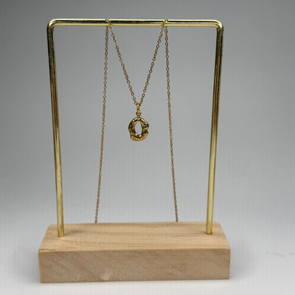 Wavy Circle Pendant – Gold Plated - DEAL OF THE DAY