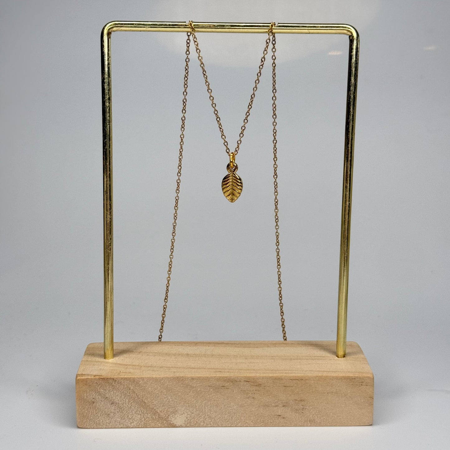 Golden Leaf Pendant – Gold Plated - DEAL OF THE DAY