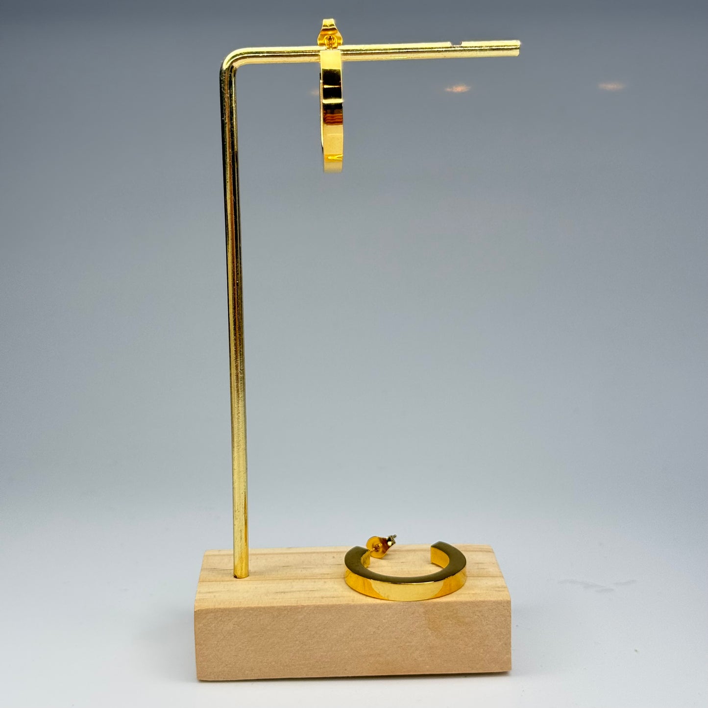 Clean Cut Hoop Earrings – Gold Plated - DEAL OF THE DAY