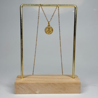 Compass Medallion Pendant – Gold Plated - DEAL OF THE DAY