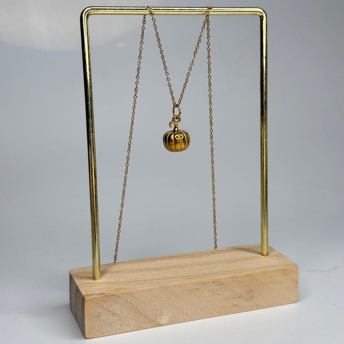 Chunky Pumpkin Pendant – Gold Plated - DEAL OF THE DAY