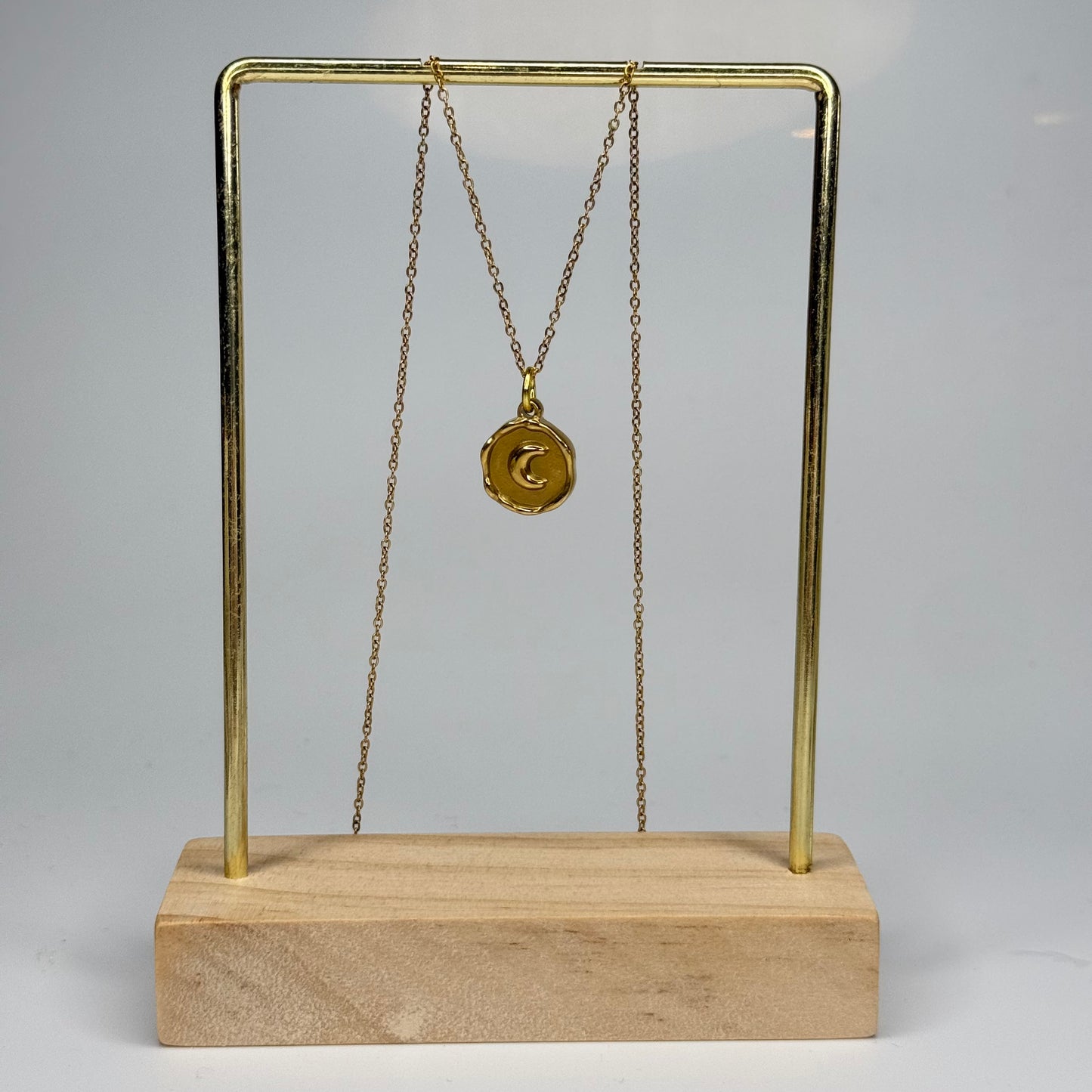 Lunar Stamp Pendant – Gold Plated - DEAL OF THE DAY