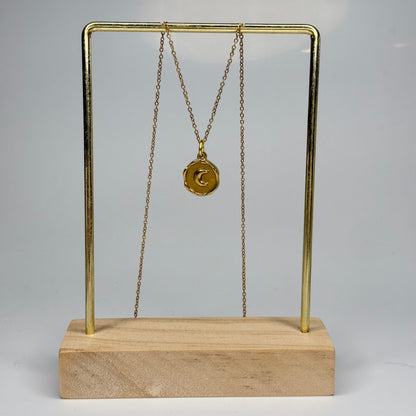 Lunar Stamp Pendant – Gold Plated - DEAL OF THE DAY