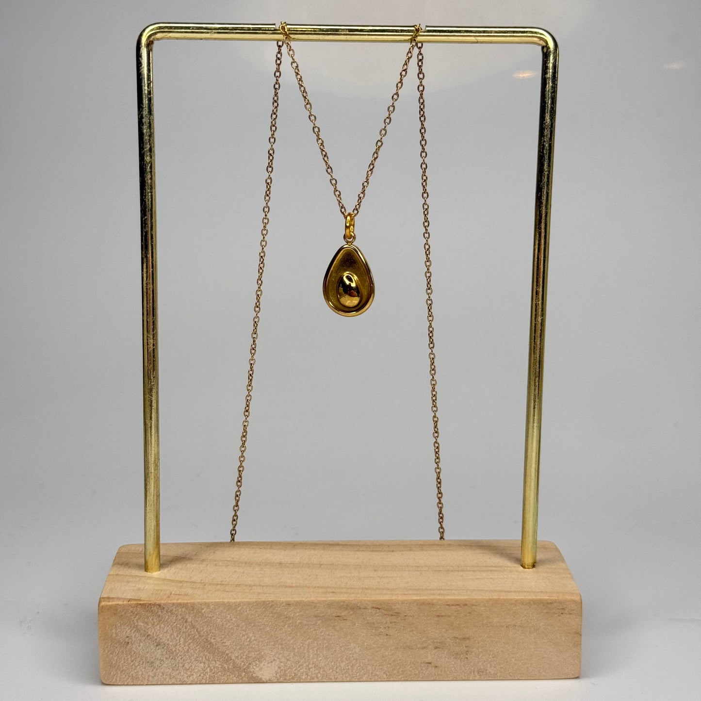 Golden Avocado Pendant – Gold Plated - DEAL OF THE DAY