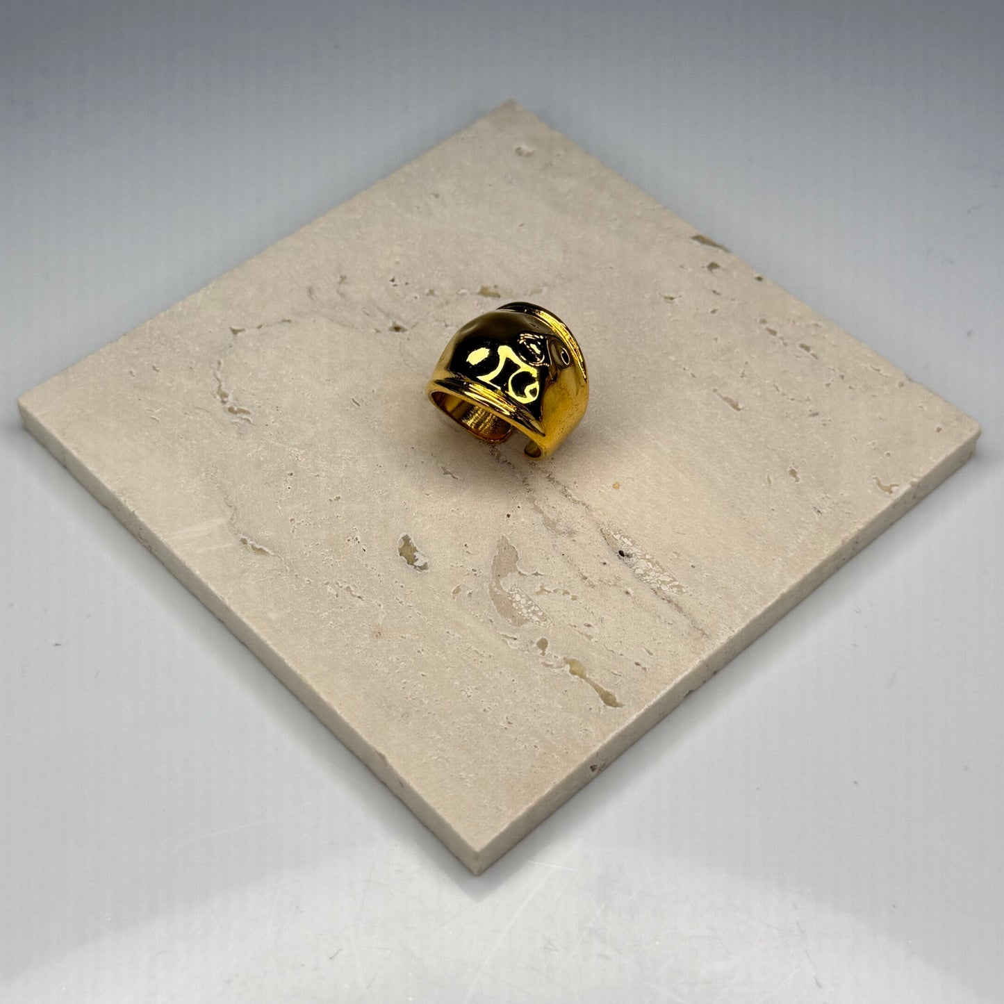 Sculpted Chunky Ring - Gold Plated - DEAL OF THE DAY