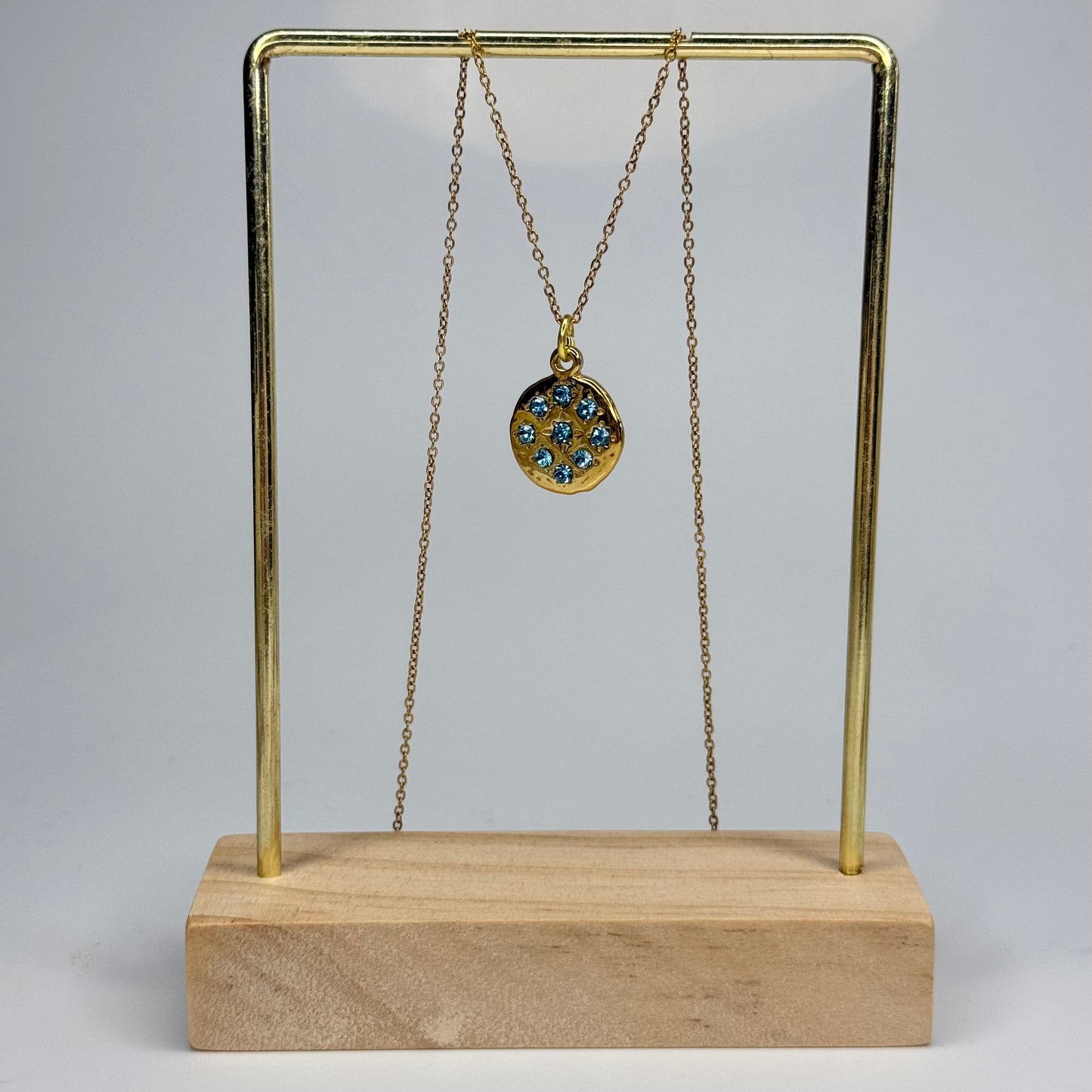 5A+ CZ Blueberry Cookie Pendant – Gold Plated - DEAL OF THE DAY