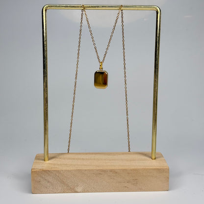 Polished Bar Pendant – Gold Plated - DEAL OF THE DAY