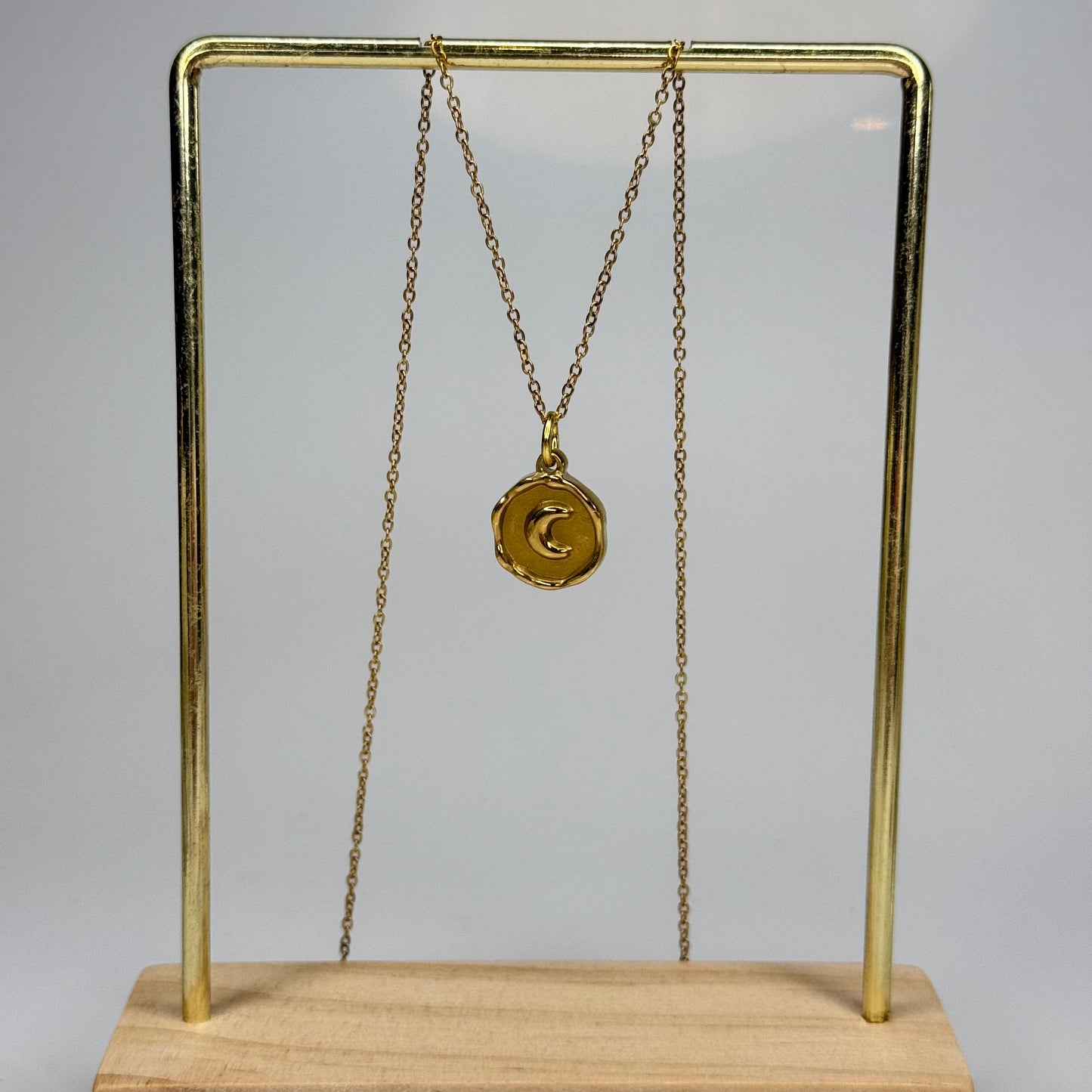 Lunar Stamp Pendant – Gold Plated - DEAL OF THE DAY