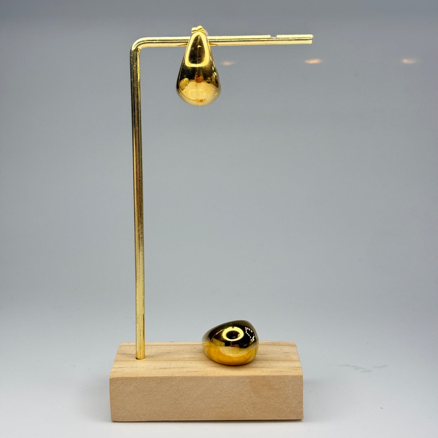 Molten Teardrop Studs Earrings – Gold Plated - DEAL OF THE DAY