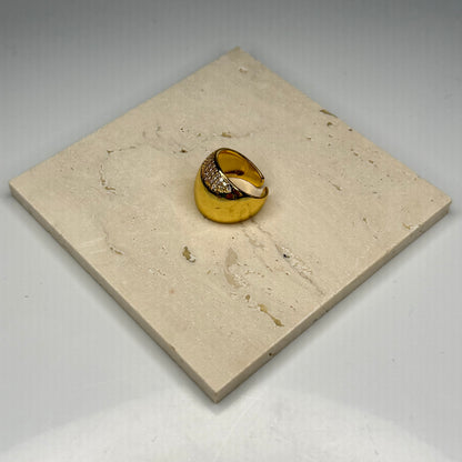 Half Moon Dome Ring - Gold Plated - DEAL OF THE DAY