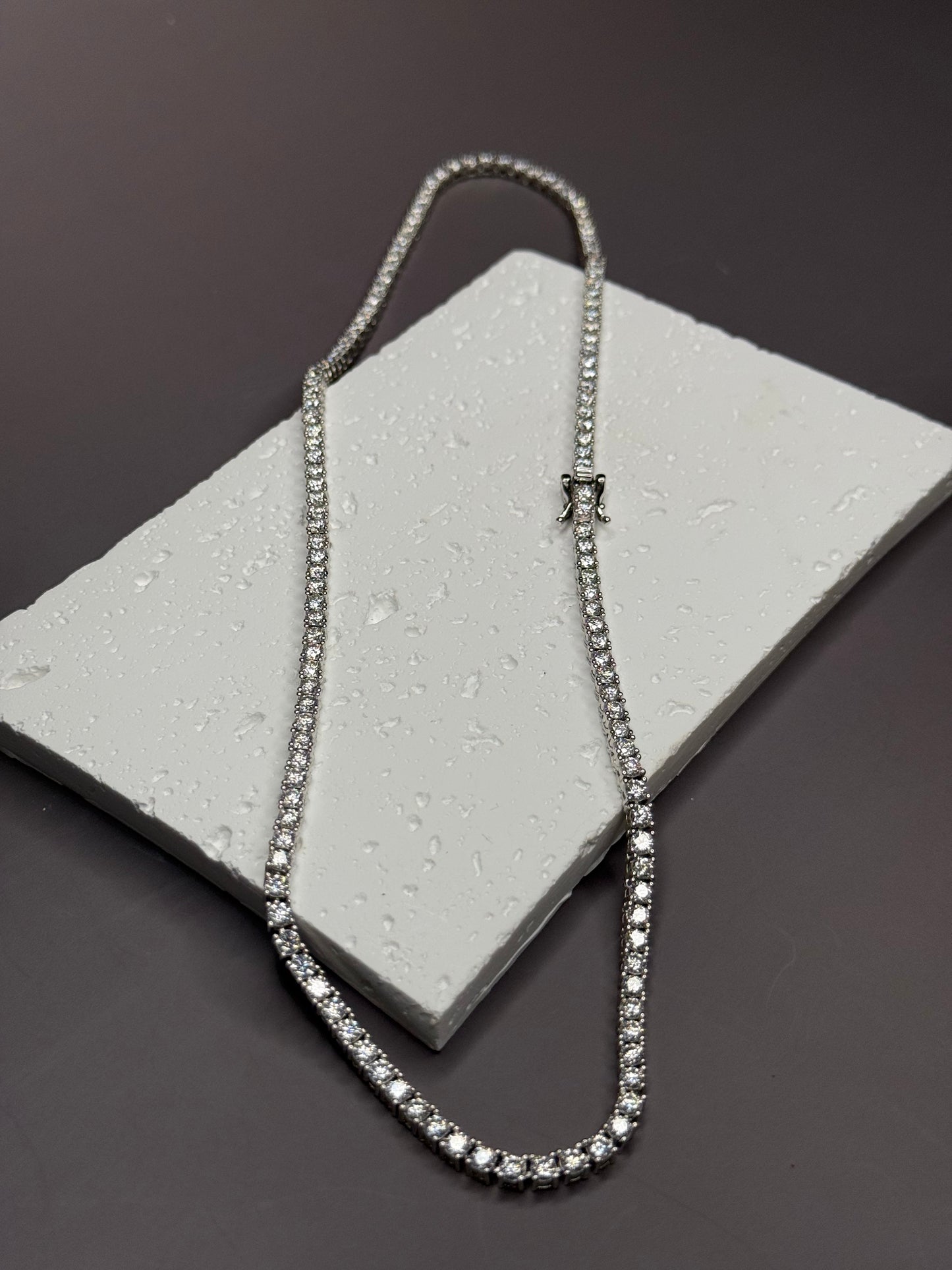 VVS1 Moissanite 3mm Tennis Chain - DEAL OF THE DAY