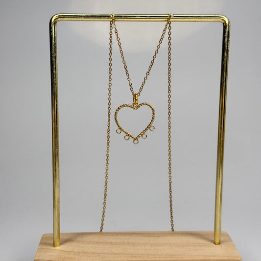 Dangle Heart Pendant – Gold Plated - DEAL OF THE DAY