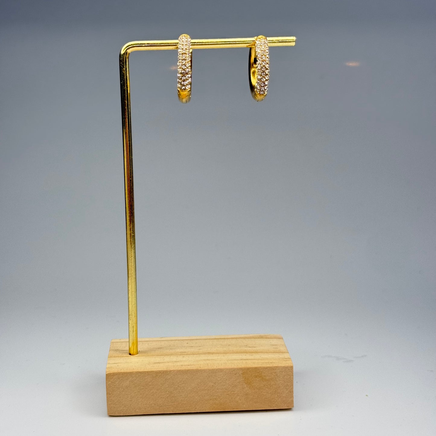 Sparkle Thin Hoop Earrings – Gold Plated - DEAL OF THE DAY