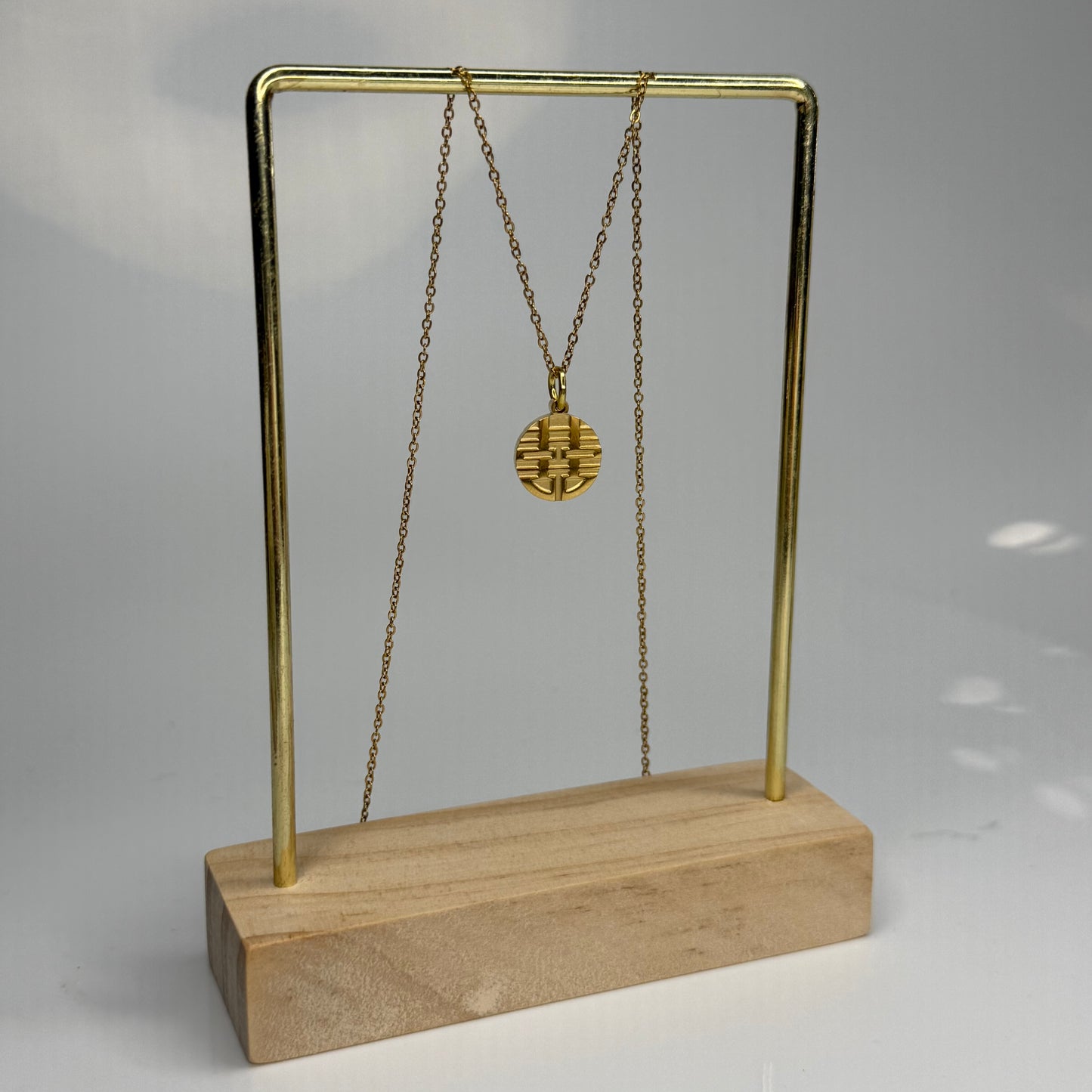 Geometric Unity Pendant – Gold Plated - DEAL OF THE DAY