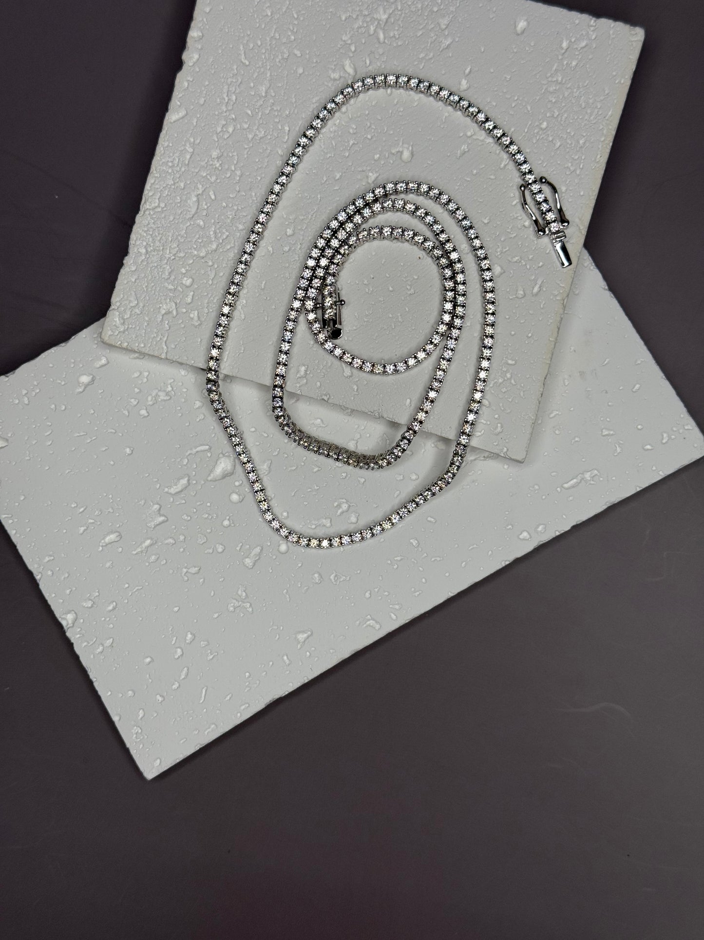 VVS1 Moissanite 2mm Tennis Chain - DEAL OF THE DAY