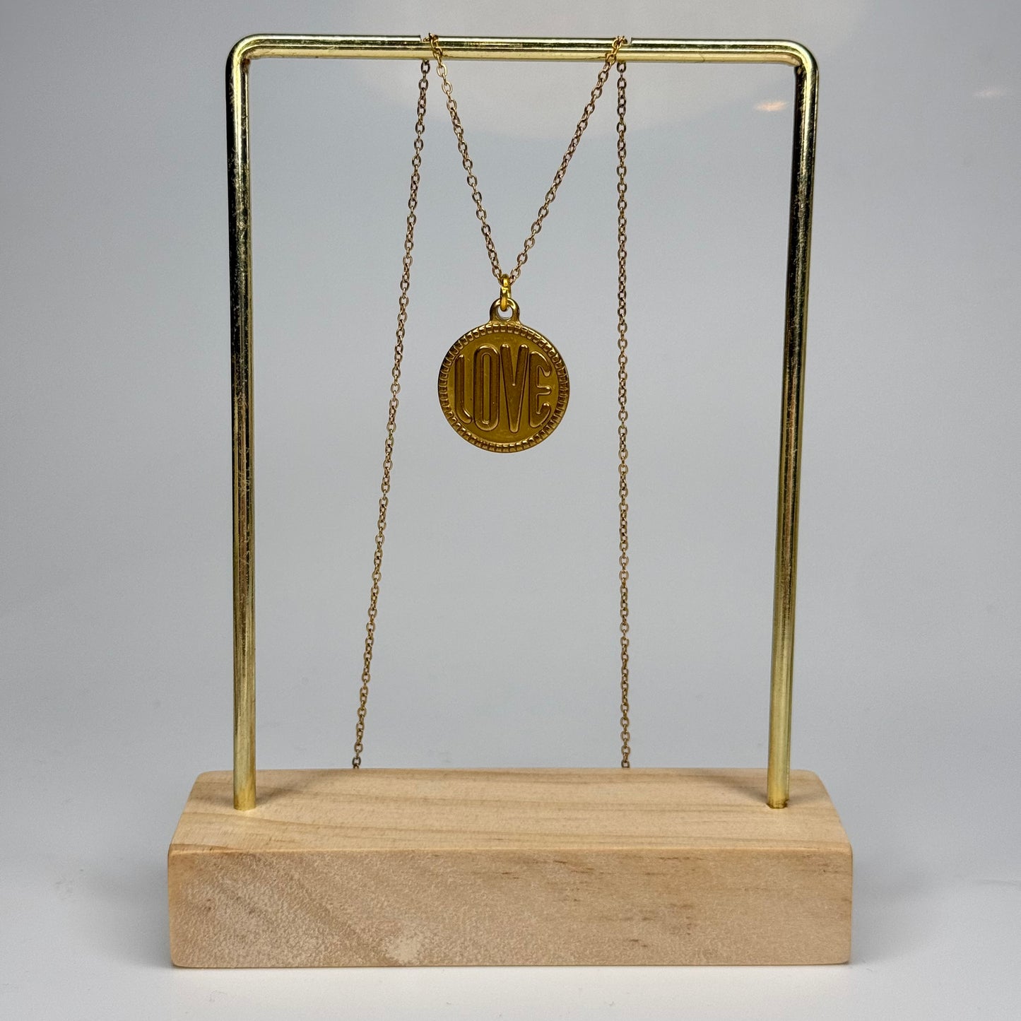 LOVE Coin Pendant – Gold Plated - DEAL OF THE DAY