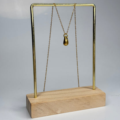 Golden Teardrop Pendant – Gold Plated - DEAL OF THE DAY