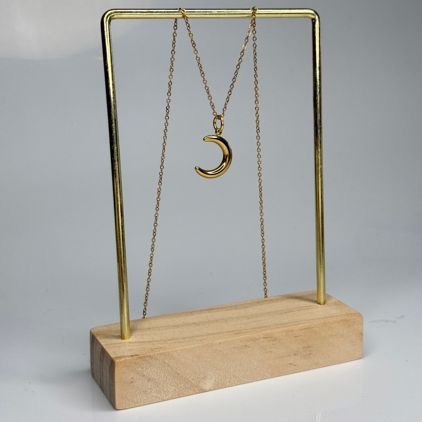 Moonlight Curve Pendant – Gold Plated - DEAL OF THE DAY