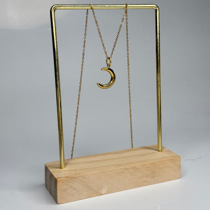 Moonlight Curve Pendant – Gold Plated - DEAL OF THE DAY