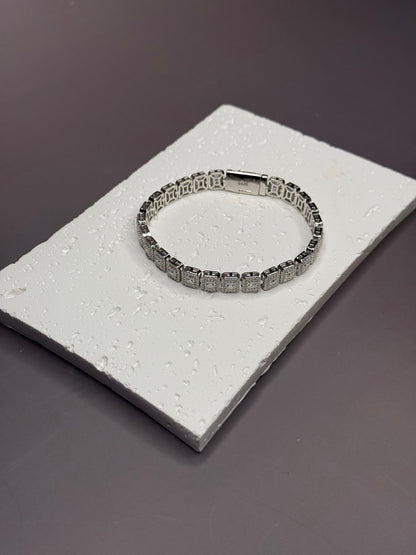 VVS1 Moissanite 7.5mm Baguette & Rounded Bracelet - DEAL OF THE DAY