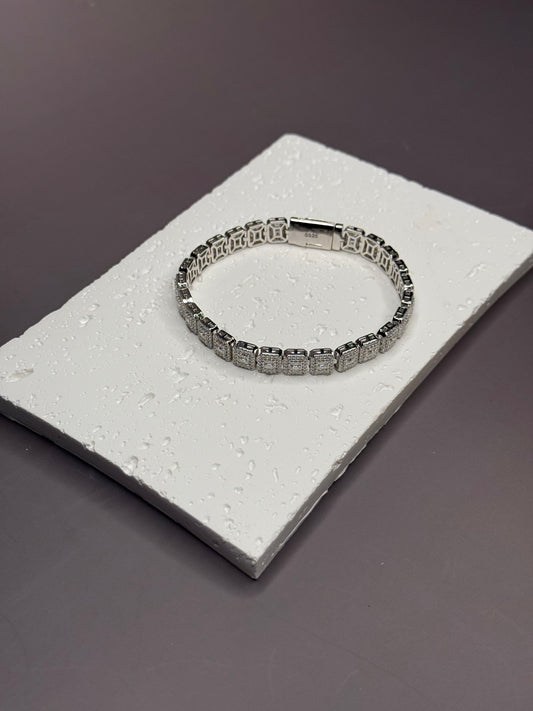 VVS1 Moissanite 7.5mm Baguette & Rounded Bracelet - DEAL OF THE DAY