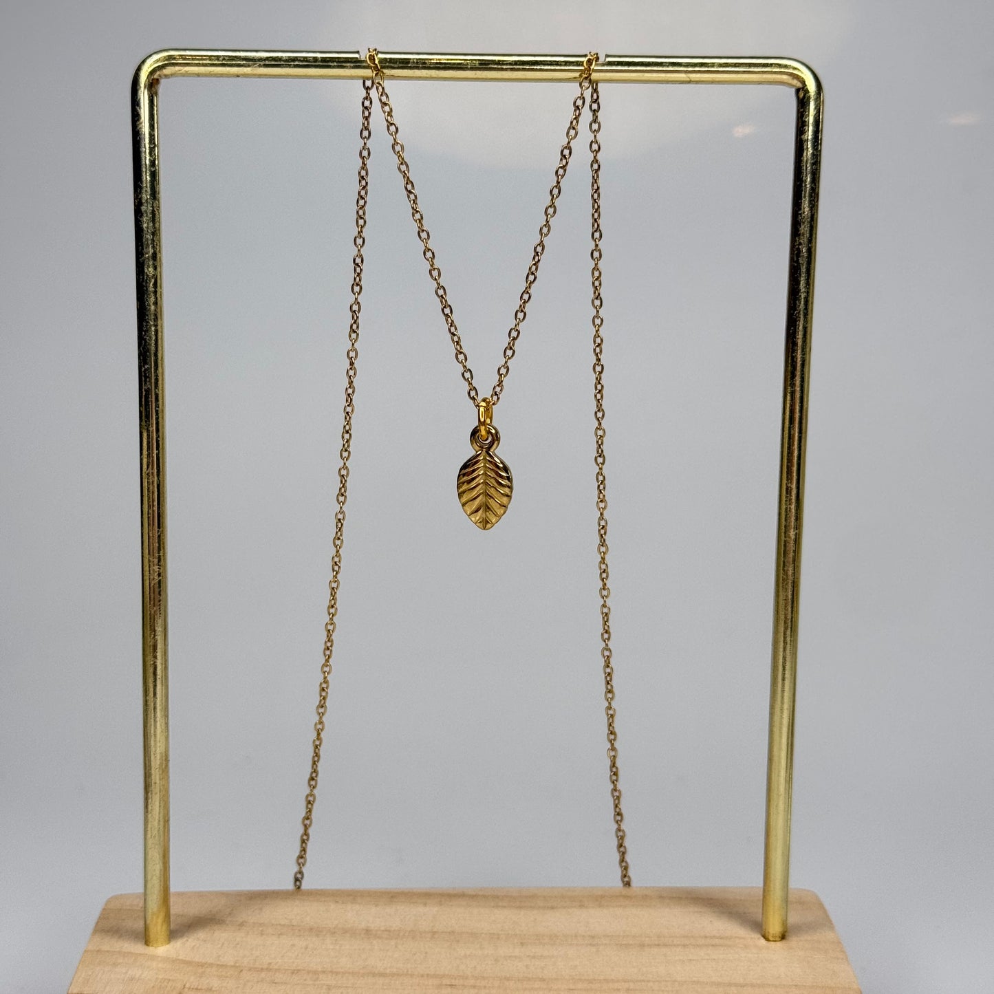 Golden Leaf Pendant – Gold Plated - DEAL OF THE DAY