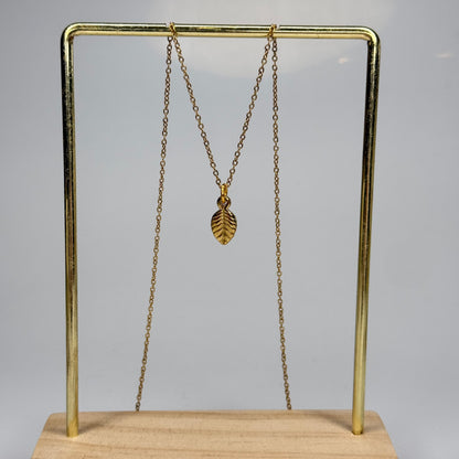 Golden Leaf Pendant – Gold Plated - DEAL OF THE DAY
