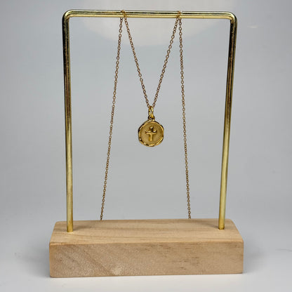 Cross Stamp Pendant – Gold Plated - DEAL OF THE DAY