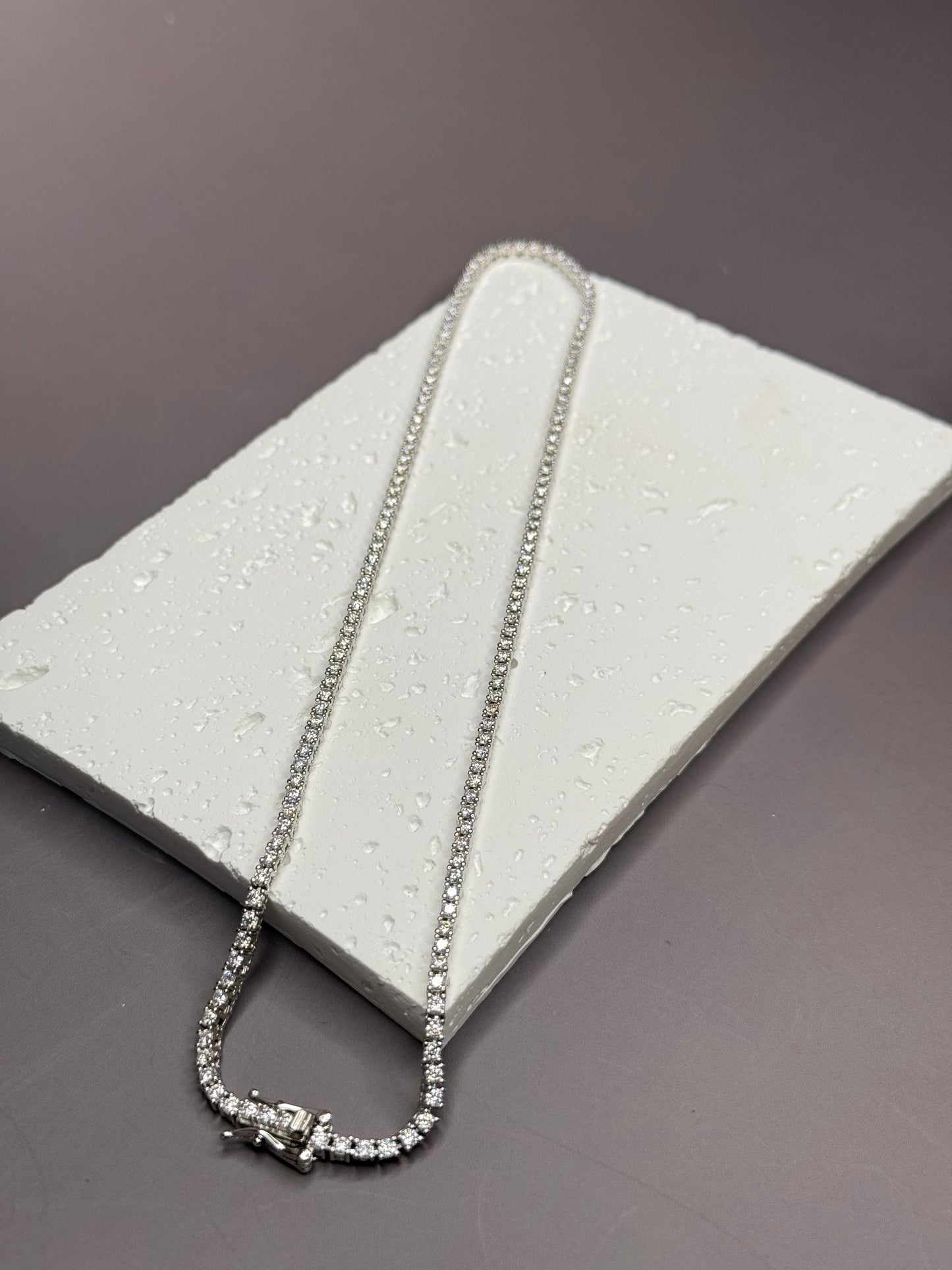 VVS1 Moissanite 2mm Tennis Chain - DEAL OF THE DAY