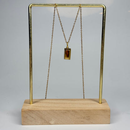Gold Bar Pendant – Gold Plated - DEAL OF THE DAY